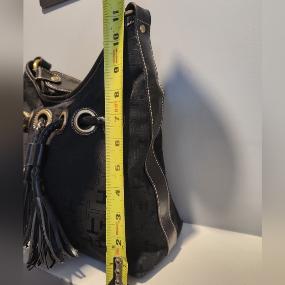 Vintage Tommy Hilfiger Black Shoulder Purse - Picture 3 of 9